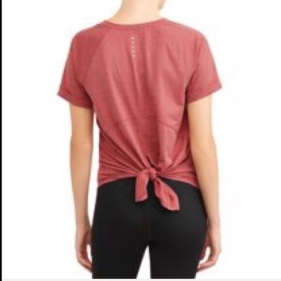 Athletic Works Active Drawstring Tie Back Short Sleeve T-Shirt - Picture 2 of 7